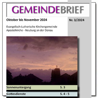 Titelblatt Gemeindebrief 3/24